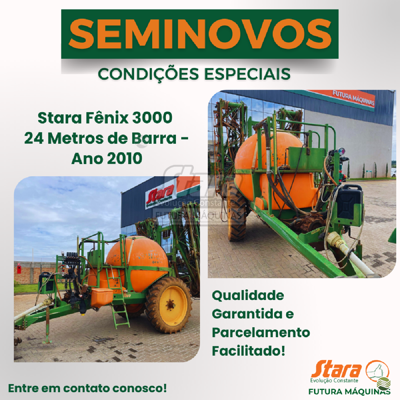 PULVERIZADOR STARA FÊNIX 2000 Futura Máquinas Agrícolas - Stara PATOS DE MINAS MINAS GERAIS MG
